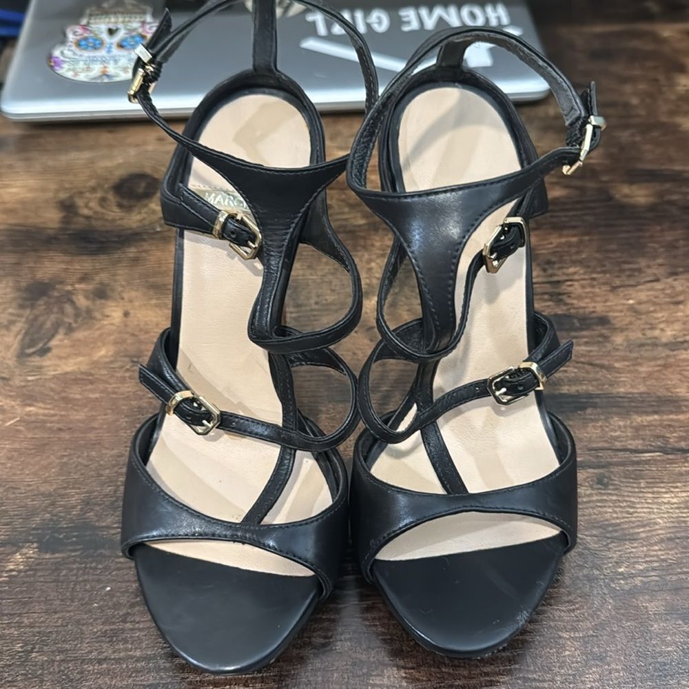 Marciano Strappy‎ Black Heels Size 5m